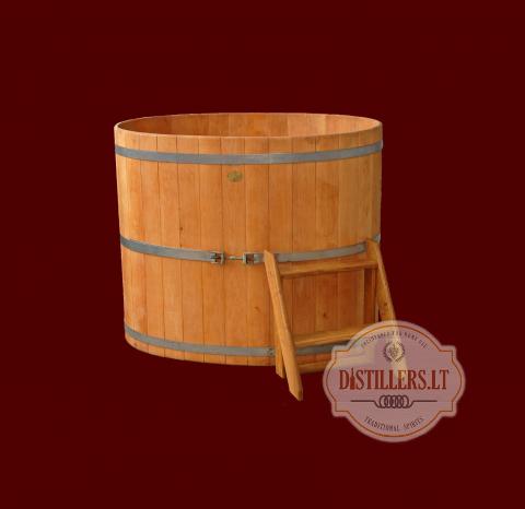 Oak soaking bathtub, 700 l